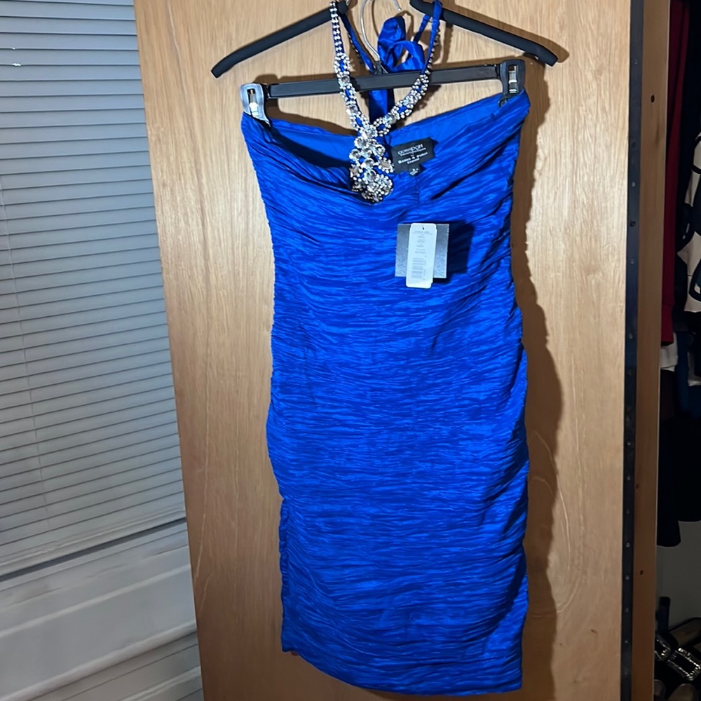 Gossip Girl dress Romeo and Juliet couture size small royal blue